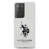 Etui Do Samsung Galaxy S21 Ultra US Polo Silicone Logo Białe