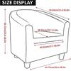 Stretch Chair Covers Leaves Jacquard Elastic Single Half Club Round Armchair Cover Sofa Slipcovers Furniture Protector New