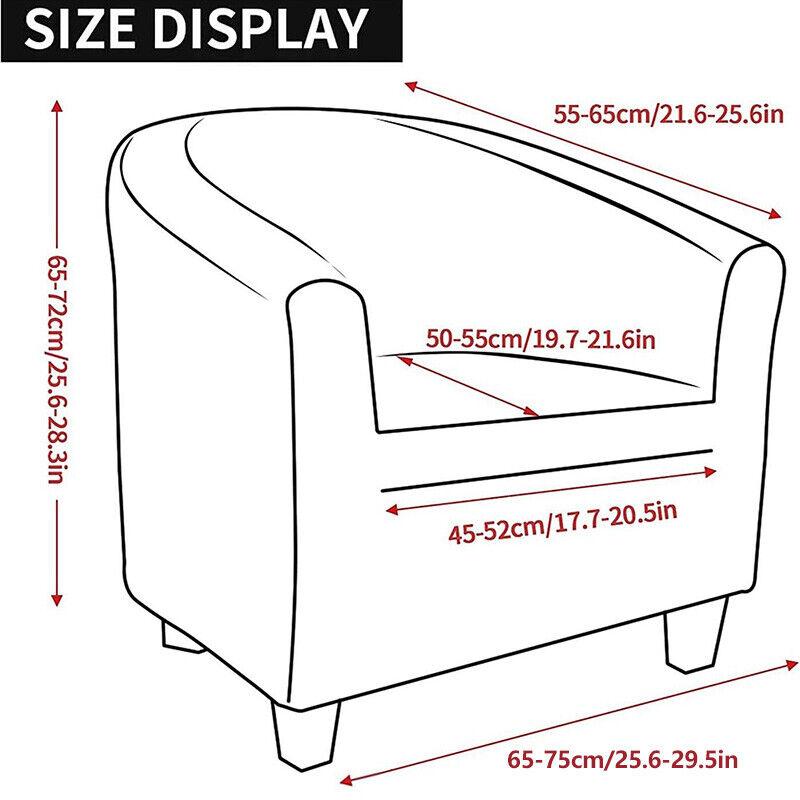 Stretch Chair Covers Leaves Jacquard Elastic Single Half Club Round Armchair Cover Sofa Slipcovers Furniture Protector New