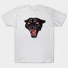 Мужская черная футболка с принтом Rowdy Panther Head, печать на трансферной бумаге без вырезания, хлопковая футболка
