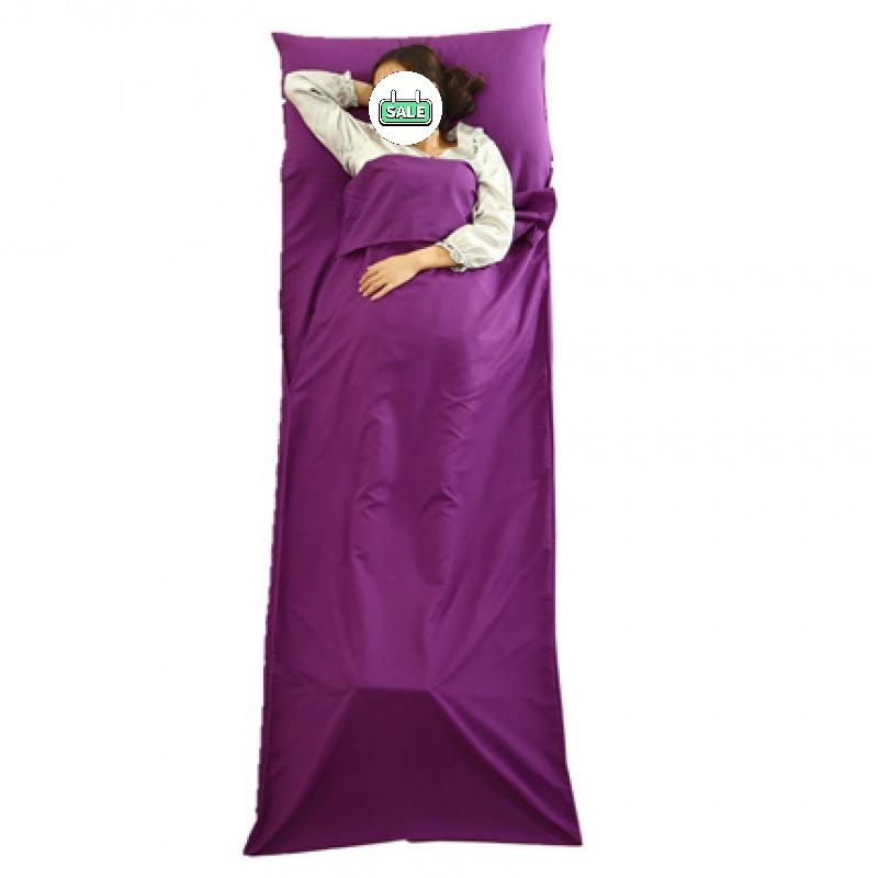 Compact travel sleeping bag, lightweight camping sheet, ultra-portable sleeping bag, universal single-person sleeping bag