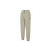 Logo Solid Color Elastic Drawstring Cuffed Knit Joggers Men Joggers Khaki 684091-68
