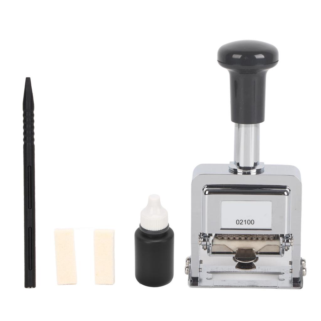 Number Stamp 10 Digit Handle Design Self Inking Automatic Numbering Stamp for Banking Medicine