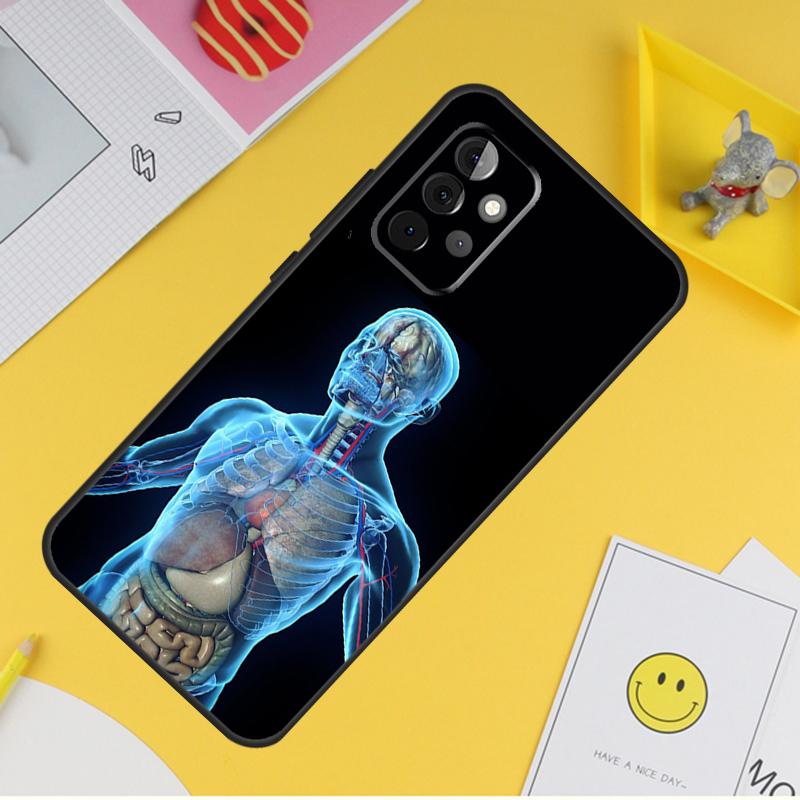 Чехол с анатомией человека для Samsung Galaxy A54 A34 A14 A56 A52 A53 A16 A26 A36 A55 A35 A15 A32 A12 A33 A13 A17
