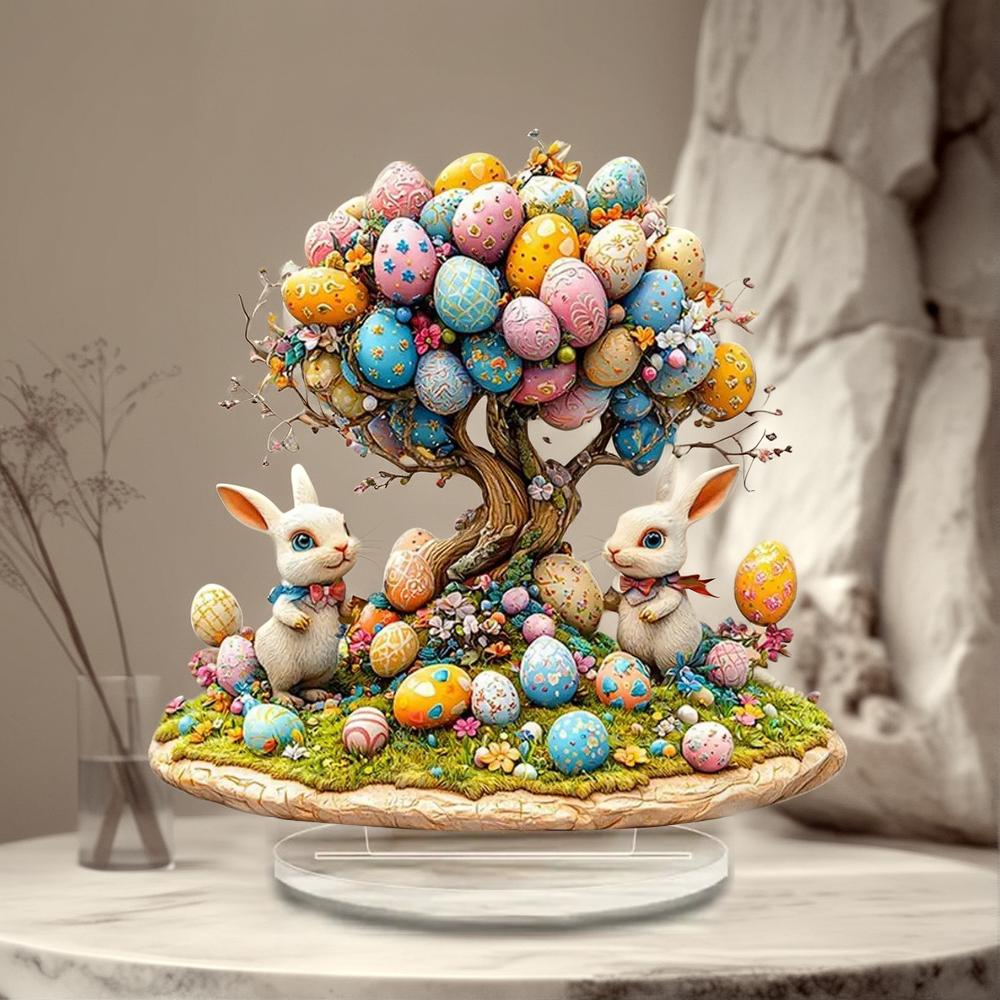 2D Плоский Богемский Акриловый Кролик Декоративный Знак, Настольный Знак, Стоящий . Подарочное украшение, Perf F7R7