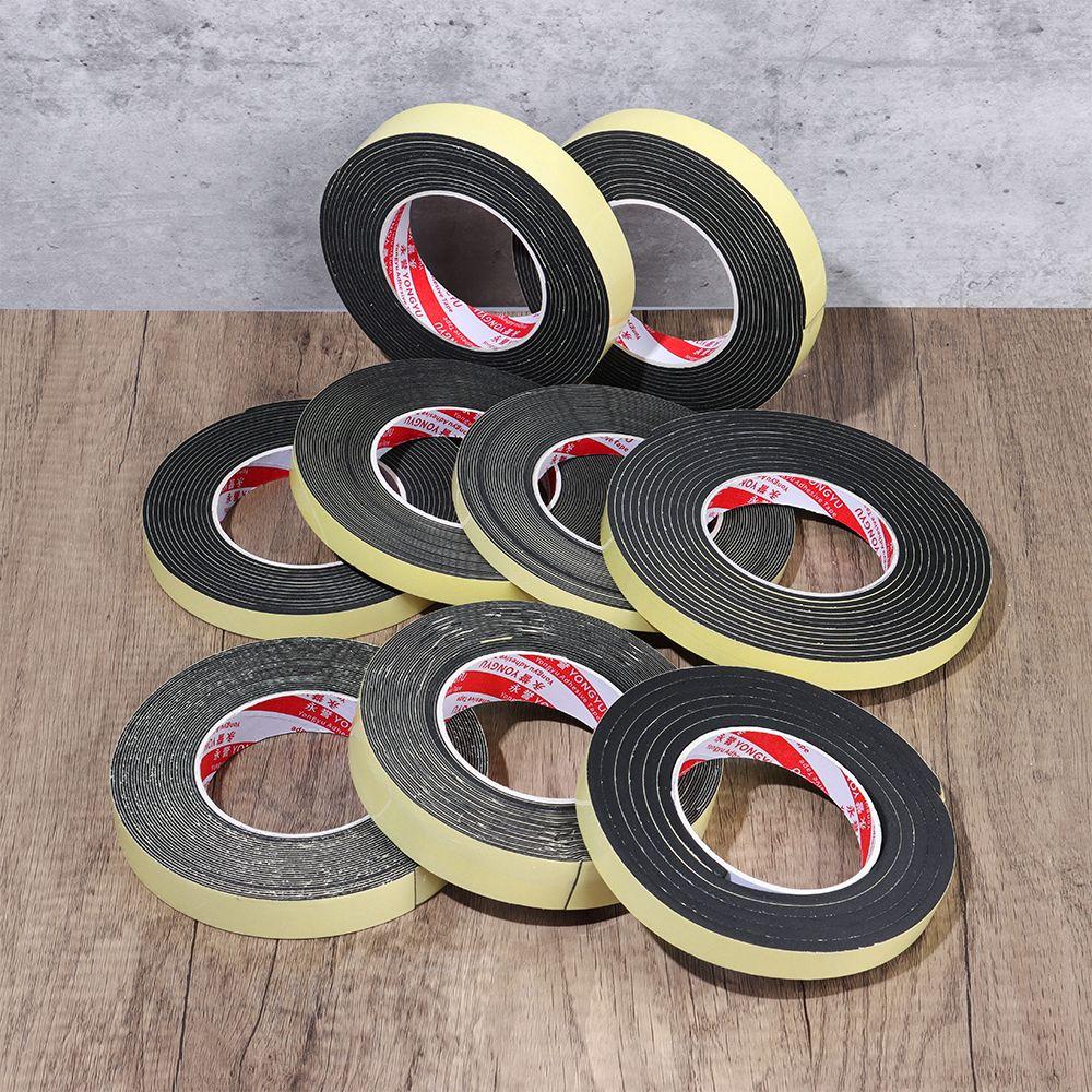 Door Waterproof Sound insulation Single Sided Adhesive Rubber Strip Tape Foam Sponge Seal Strip