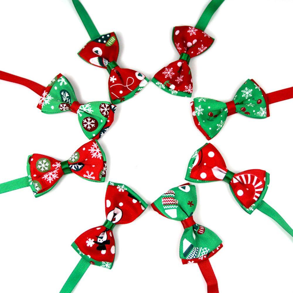 Decor Holidays Grooming Accessories Bowknot Collar Cat Choker Pet Christmas Necktie Dog Bow Tie