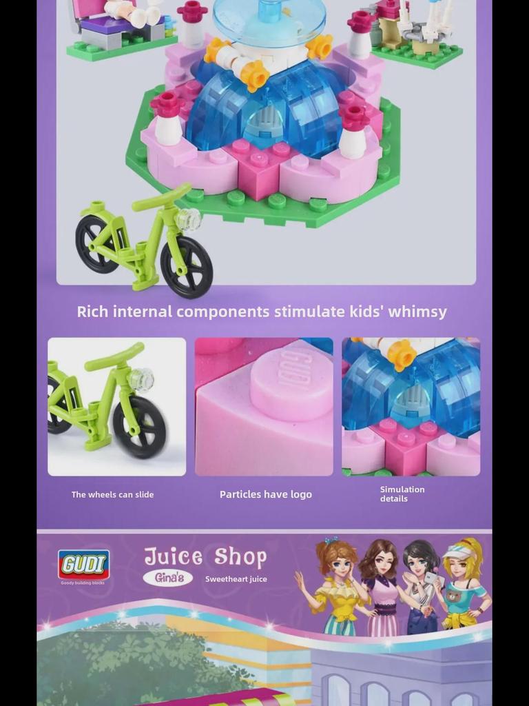 Совместимо с Лего: Goody 9611 Princess Fantasy Castle Building Blocks - Головоломки для девочек