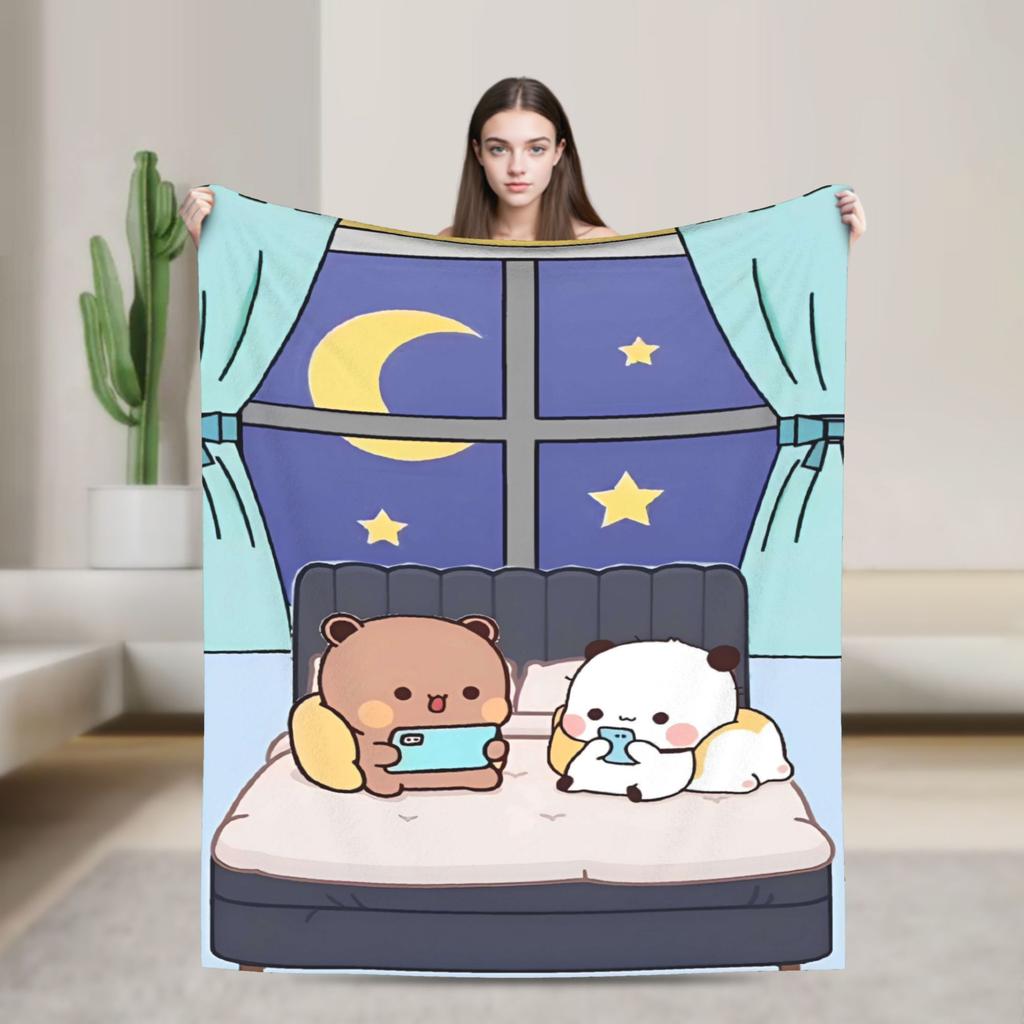 Bubu Dudu Blankets Super Soft Graphic Plush Throw Blanket For Kids Adult Home Decor Flannel Bedspread Bed Cover