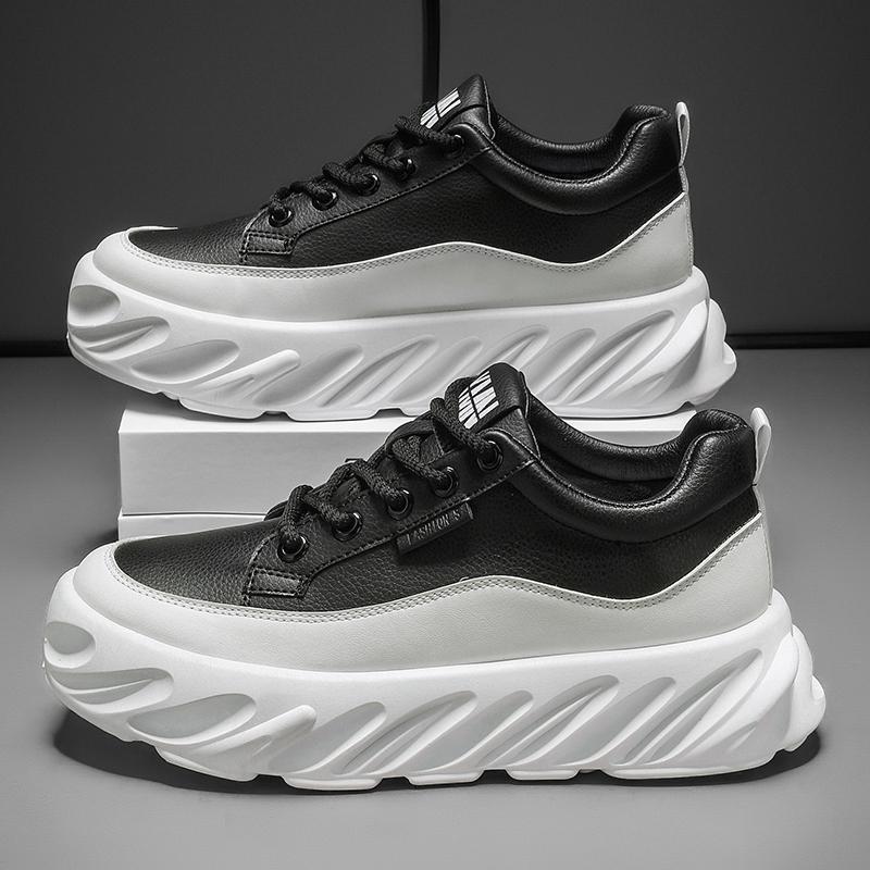 Толстая подошва, увеличивающая высоту, мужская повседневная обувь, модные трендовые кроссовки, низкие нескользящие кроссовки для бега, удобные кроссовки для мужчин