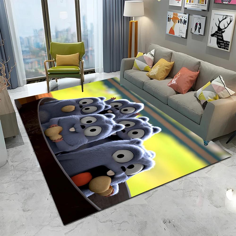 3D Grizzy and The Lemmings Cartoon Carpet Rug для дома, гостиной, спальни, дивана, коврика для двери, детский коврик, нескользящий напольный коврик