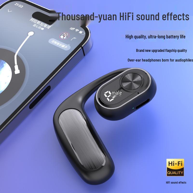 Беспроводные Bluetooth-наушники M35 с открытым ухом и воздушной проводимостью для спорта и бега со стереозвуком 5.3.