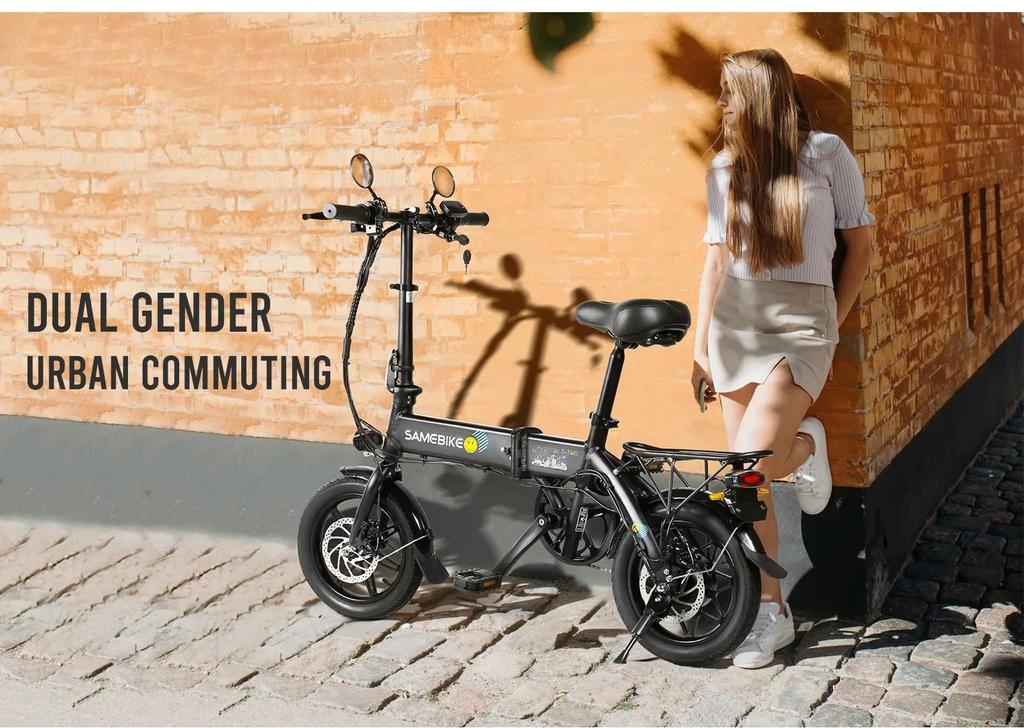 Складной электровелосипед Samebike YINYU14 350 Вт 36 В 7,8 Ач Литиевая батарея 14 дюймов Взрослый Мини Городской Электровелосипед