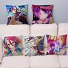 NO GAME NO LIFE Наволочка для офисной подушки Чехол для автомобильной подушки 45x45 см Наволочка для поясничной подушки Чехол для диванной подушки