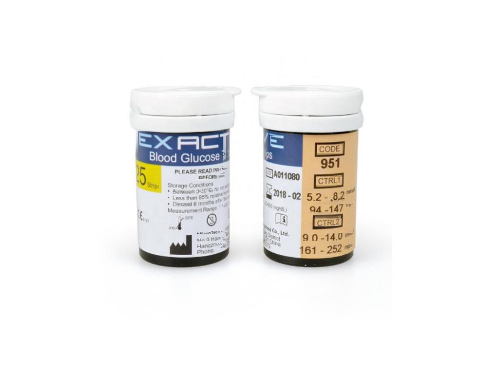 Глюкометр EXACTIVE VITAL с тест-полосками и ланцетами для экспорта