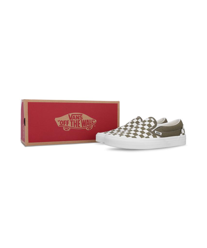 Классические слипоны Vans - (Теория цвета) Шахматный оливково-коричневый / Vn000Z7Aovb1
