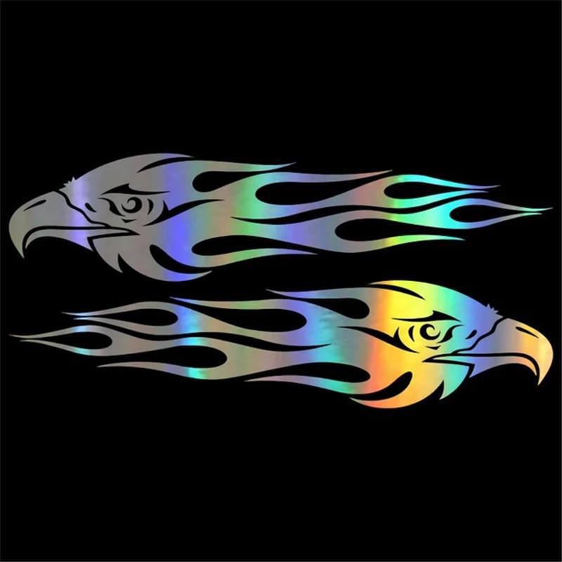 Наклейки на мотоциклы Eagle Flame: Водонепроницаемая, солнцезащитная, устойчивая к царапинам пара.