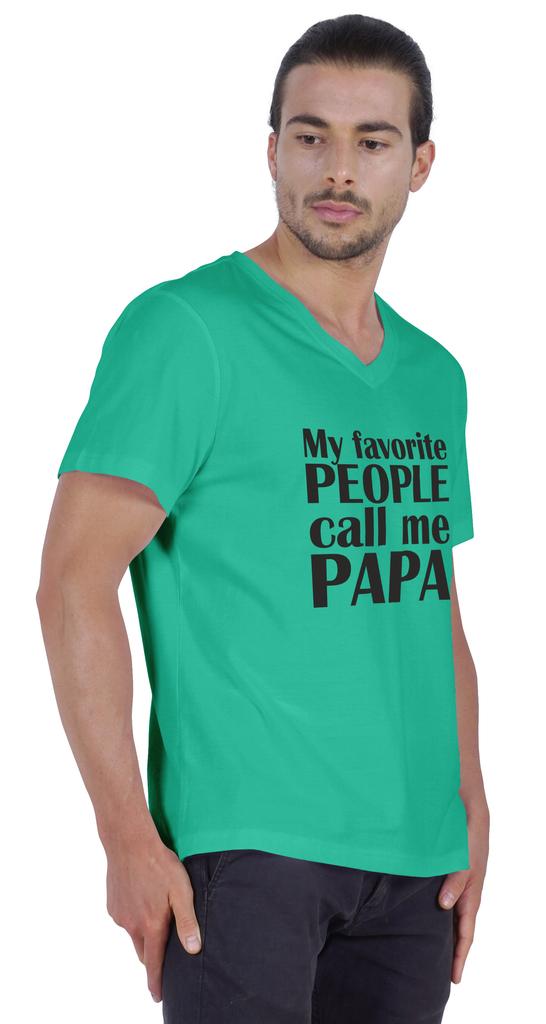 Inkmeso Мужская футболка Мои любимые люди называют меня папой Футболка с надписью «Письмо» в подарок папе Футболка для гордого папы и