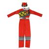 Костюм Power Rangers Red Dragon для детей с мускулами на вечеринку в честь Хэллоуина