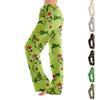 Pajama Pants Sleepwear Casual Drawstring Elastic Waist Pants Comfy Straight Yoga Loose Trousers