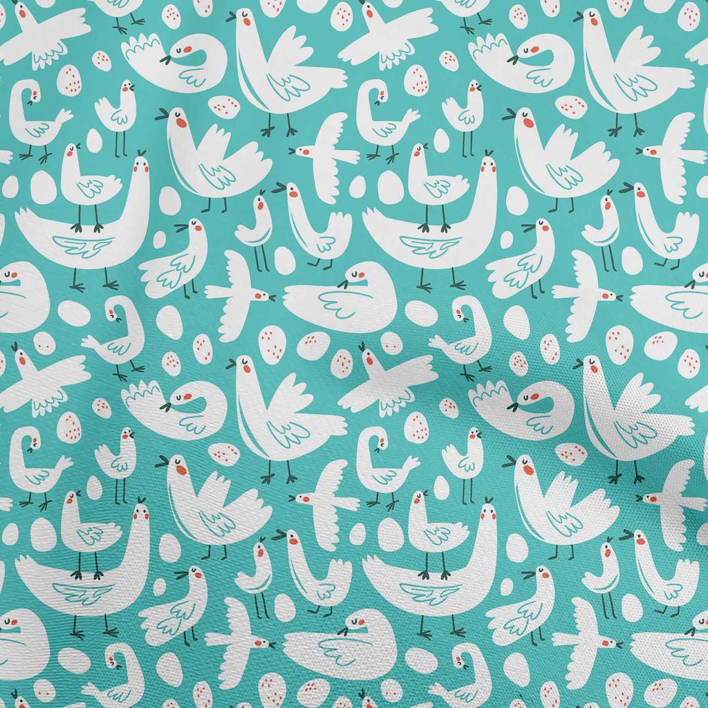 oneOone Cotton Flex Fuschia Pink Fabric Bird Quilting Supplies Print Sewing Fabric By The Yard 40 Inch