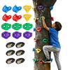12 шт. зацепов для лазания по деревьям с 6 ремнями с трещоткой, для детей и взрослых, большие скалы для лазания, тренировка полосы препятствий, лазание по деревьям