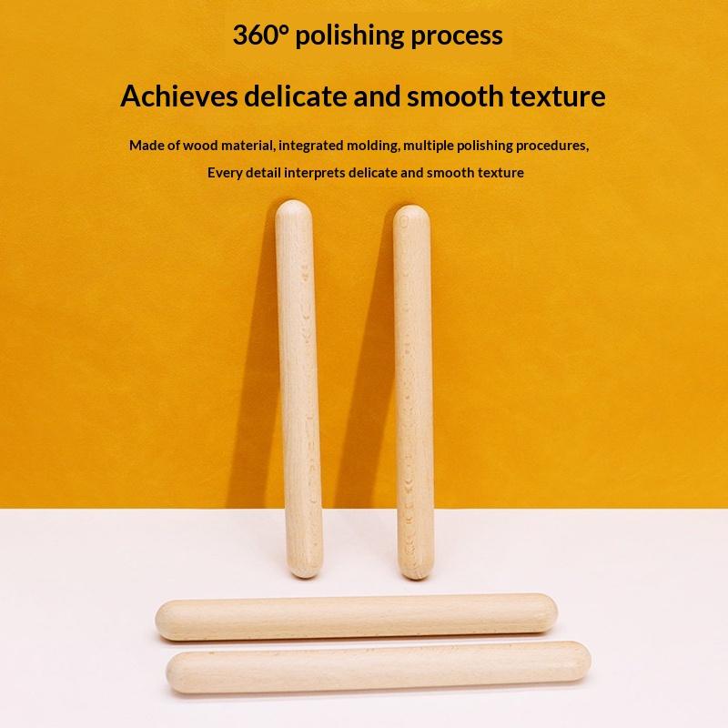 Классические ритм-палочки Деревянные барабанные палочки Ударный инструмент Детская музыкальная игрушка Обучение ритму