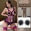Sexy lace perspective pure desire uniform seduction one-piece pajamas hot no-take lingerie