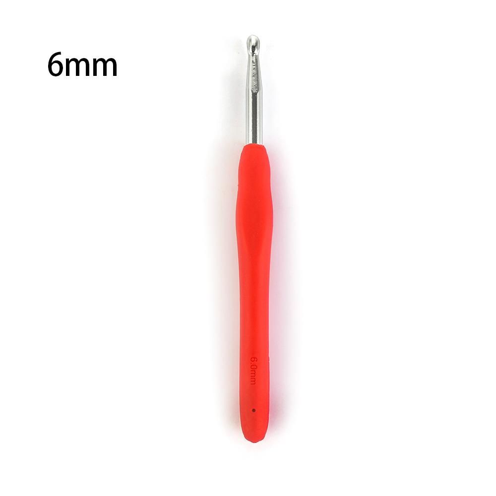 2.0-10mm Multicolor Craft Tools Ergonomic Handle Weave Yarn Knitting Needles Crochet Hook Aluminum