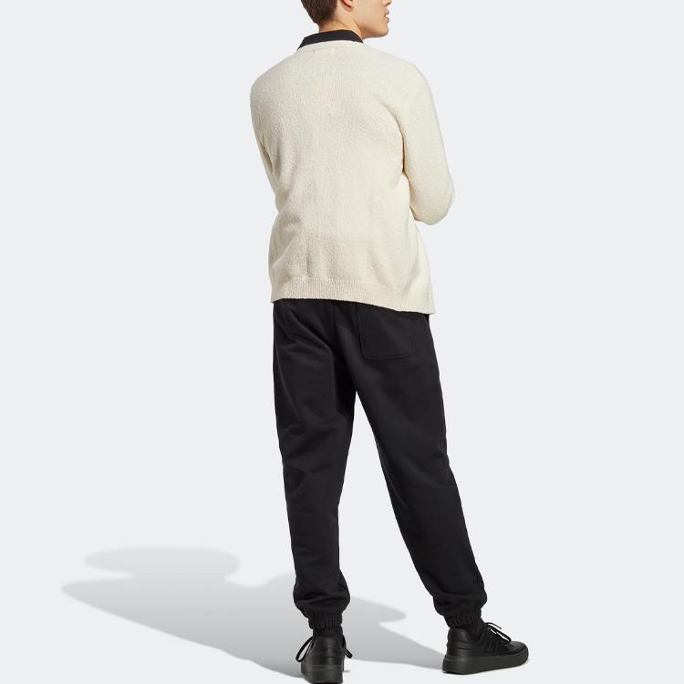 Adidas Solid Color Logo Jogger Pants Unisex Bottoms Black IC4079