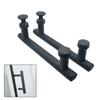 2pcs Shower Door Handle Plastic Bathroom Pull Shower Room Glass Sliding Door Handles Knobs Black Replacement Handle Hardware