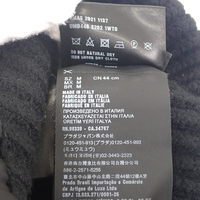 Prada UMD446_1WTO_F0002_S_202 M Knit Cap Black wool/Nylon Mens
