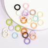 50 шт. 1,7x9 мм Закрытые соединительные кольца Спаянные O-образные круглые кольца Смешанные цвета Соединители для изготовления браслетов, ожерелий, ювелирных изделий своими руками