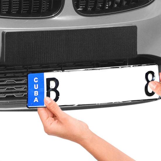 Unique Adhesive License Plate Holder Frameless Lightweight Easy Installation