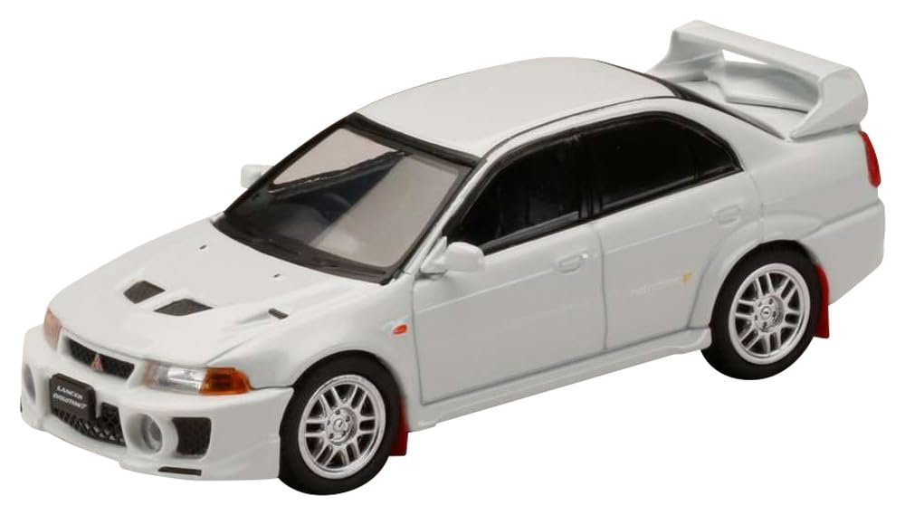 Mitsubishi Lancer GSR Evolution 5 1998 Scotia White with Mud Flap 1/64 (CP9A)