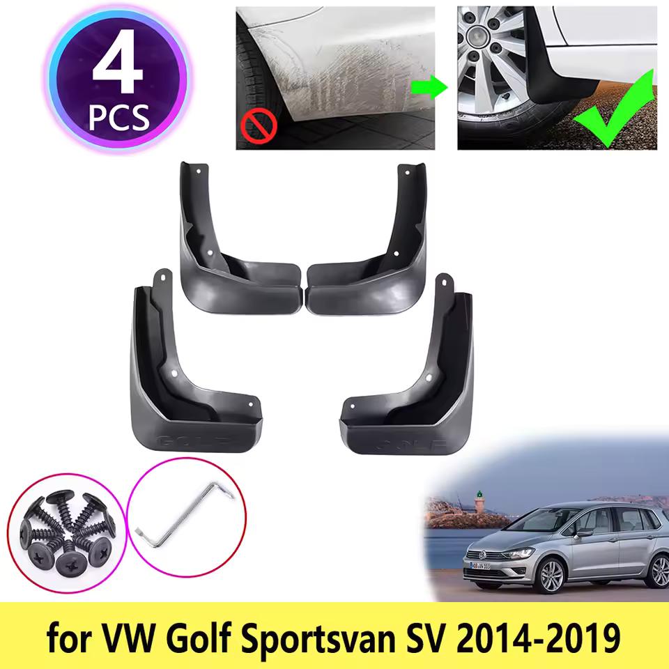 Для VW Volkswagen Golf Sportsvan SV 2014 2015 2016 2017 2018 брызговики брызговики на крыло перегородка всплеск
