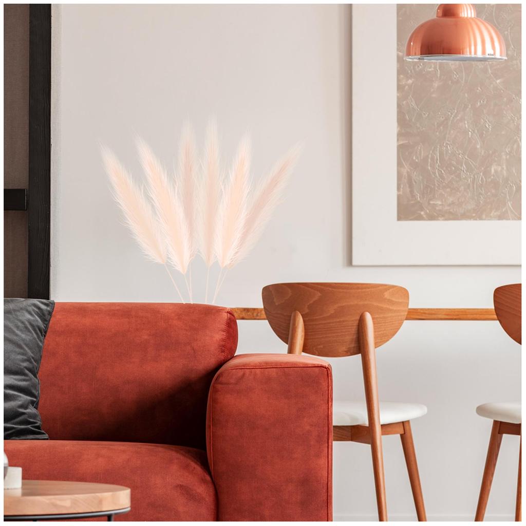 Les Trésors De Lily [R3398] - Sheet of Stickers 'Pampa Flowers' Beige - 20x70 Cm