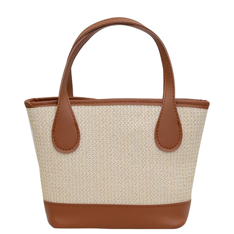 Простая и модная сумка-тоут большой вместимости, летняя новая модная сумка в иностранном стиле для поездок на работу, женская сумка, простая сумка