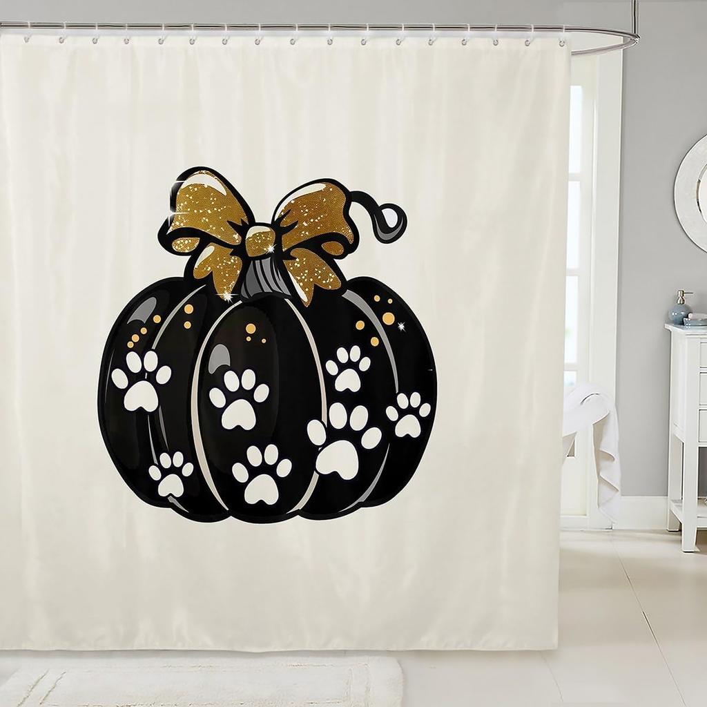 Мультяшный Кот Детские Занавески для Душа,Японская Занавеска для Ванной Укиё-э с Океанской Волной, Абстрактная Полосатая Домашняя Декорация, Морской Синий Ретр