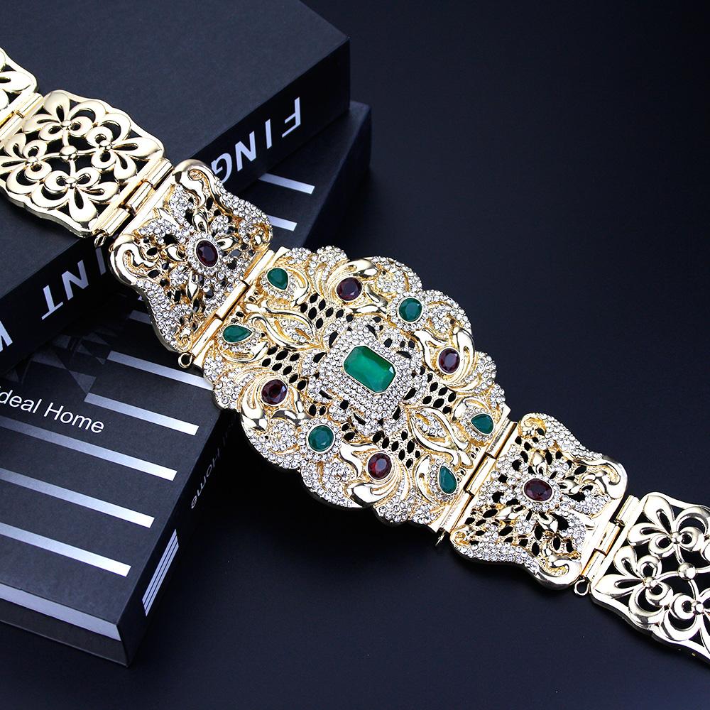 Женское платье большого размера золотого цвета, пояс для невесты, свадебные украшения