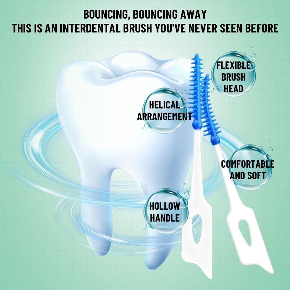 160 шт./кор. Силикагель для межзубных промежутков Tooth Gap Мягкий очиститель зубов Новая зубная нить для ухода за полостью рта