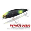 Transparent Useful Crankbaits Minnow Lures Pencil Baits with Steel Ball Winter Fishing Fish Hooks