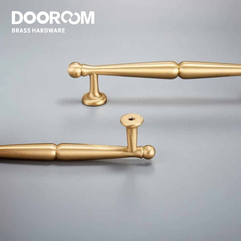 Dooroom Латунные мебельные ручки Гардероб Комод Шкаф Шкафчик Ручка для ящика Черная Бронза Золото Американская Пастораль Европейская Ручка