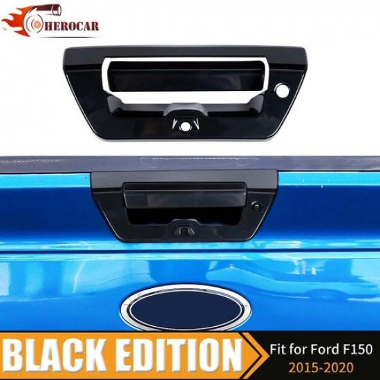 Tailgate Door Handle Cover Trim Decor Bezel for Ford F150 2015- Black USA