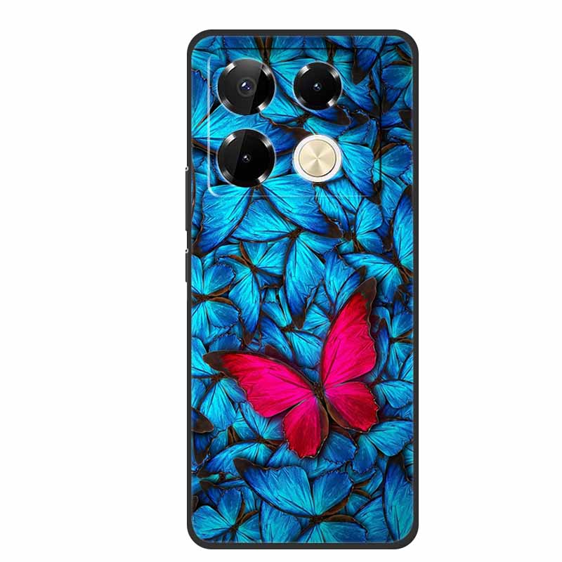 Чехол для Infinix Note 40 Pro 4G, мягкий силиконовый задний чехол из ТПУ для телефонов Infinix Note40 X6850 X6853, оригинальный цветной Capa