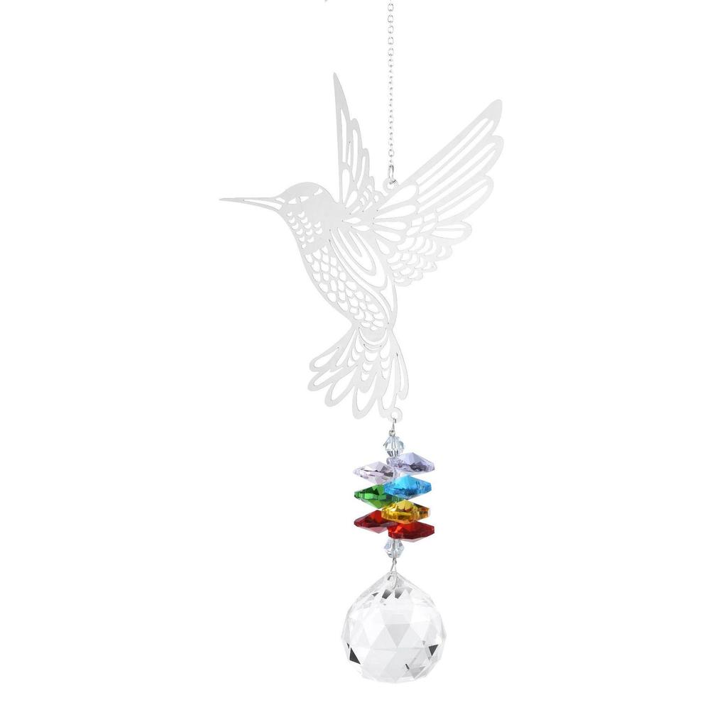 SUNCATCHER Радужная кристальная птица в виде колокольчика на окно
