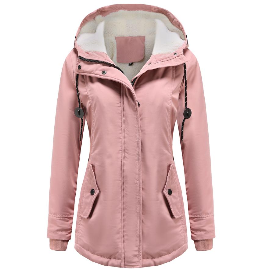 Женская зимняя теплая водонепроницаемая куртка-пуховик с ветрозащитным капюшоном на флисовой подкладке, стеганая утолщенная парка, зимнее пальто, лыжная верхняя одежда для улицы, S-5XL, большие размеры, большие размеры
