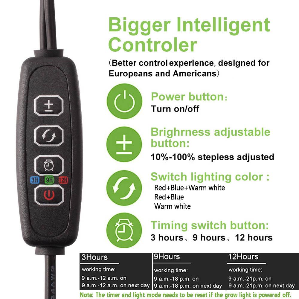 30-150 светодиодный USB-светильник для выращивания растений с управлением, фитолампа полного спектра, фитолампа для дома, цветов, рассады, клипса, фитолампа