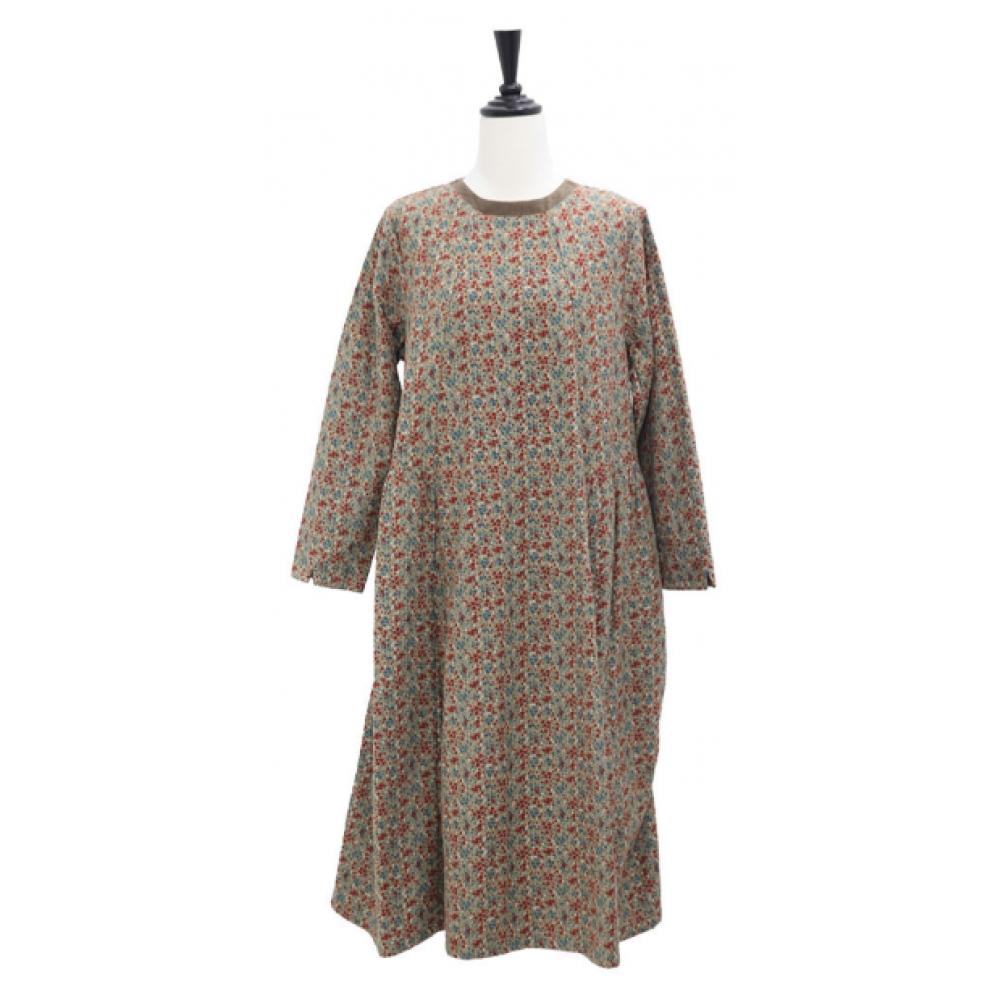 Shiz Madam Women S Winter Floral Shirring Flare dreSS N2745