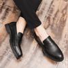 Fashion Luxury Brand Mens Casual Leather Shoes Slip On Soft Brown Loafers Breathable Driving Flats Walking Office Work Shoes Mocassin